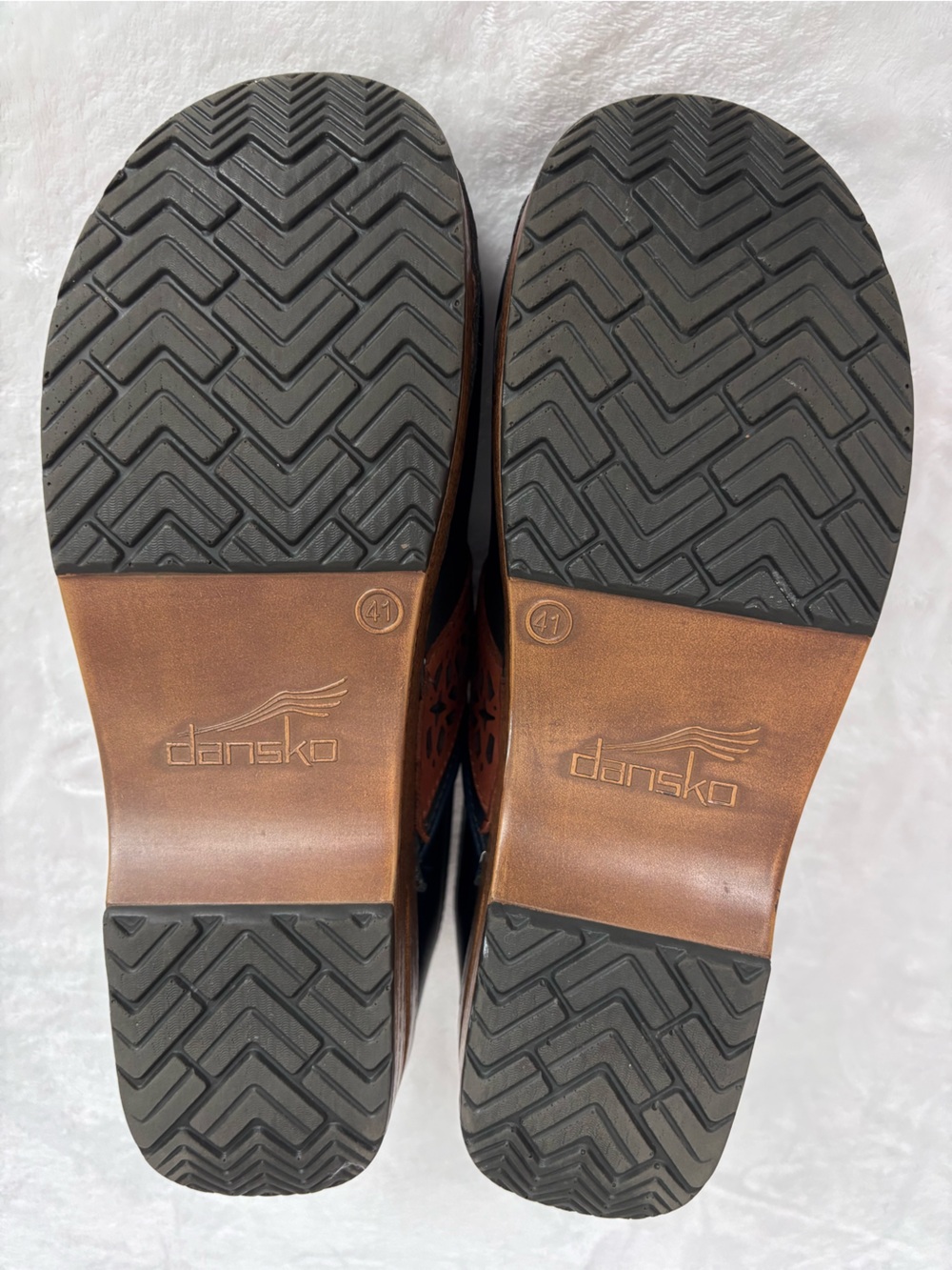 DANSKO Pavan Navy Full Grain Leather Professional Slip-On Clog--EUC--11 - Picture 13 of 15